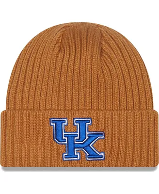 Men's New Era Light Brown Kentucky Wildcats Core Classic Cuffed Knit Hat