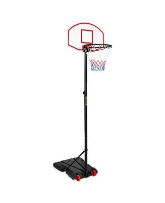Sugift Portable Height Adjustable Basketball Hoop for Kids