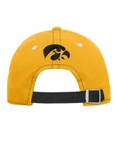 Big Boys and Girls Gold Iowa Hawkeyes Old School Slouch Adjustable Hat