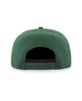 Men's '47 Brand Hunter Green Milwaukee Bucks High Post Captain Snapback Hat