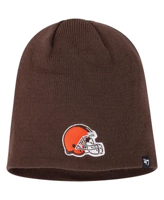 Men's '47 Brand Brown Cleveland Browns Primary Beanie