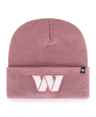 Women's '47 Brand Pink Washington Commanders Haymaker Cuffed Knit Hat