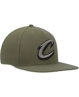 Men's '47 Brand Olive Cleveland Cavaliers Ballpark Camo Captain Snapback Hat