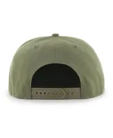 Men's '47 Brand Olive Portland Trail Blazers Ballpark Camo Captain Snapback Hat