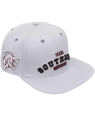 Men's Pro Standard Gray Texas Southern Tigers Evergreen Southern Snapback Hat