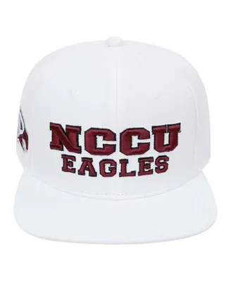 Men's Pro Standard White North Carolina Central Eagles Evergreen Wool Snapback Hat