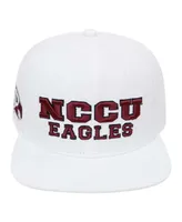 Men's Pro Standard White North Carolina Central Eagles Evergreen Wool Snapback Hat