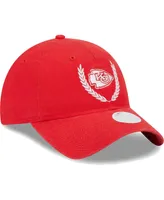 Women's New Era Red Kansas City Chiefs Leaves 9TWENTY Adjustable Hat