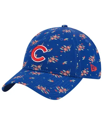 Women's New Era Royal Chicago Cubs Bloom 9TWENTY Adjustable Hat