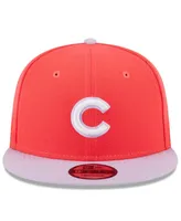Men's New Era Red, Purple Chicago Cubs Spring Basic Two-Tone 9FIFTY Snapback Hat