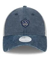 Women's New Era Navy La Galaxy Micro 9TWENTY Adjustable Hat