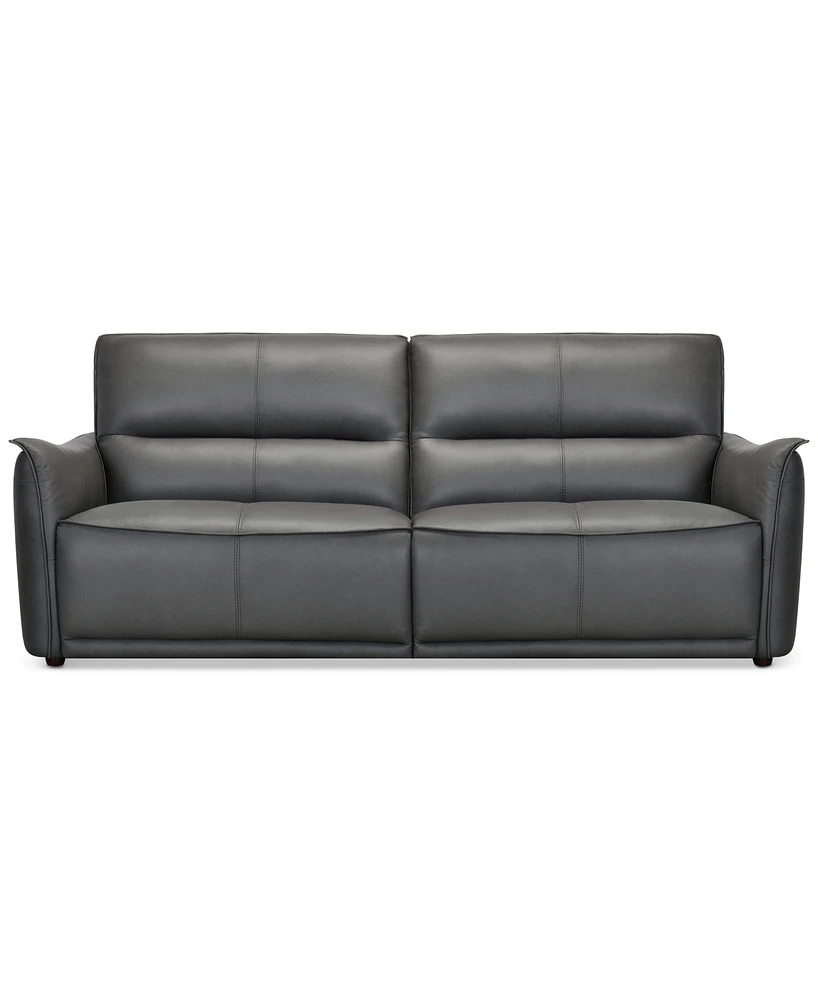 Polner 91" Leather Power Motion Sofa, Created for Macy's