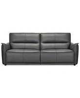 Polner 91" Leather Power Motion Sofa, Created for Macy's