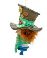 Kurt Adler 6" Resin Hollywood Hats Hatter Ornament