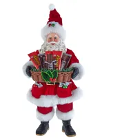 Kurt Adler Hershey Santa with Basket Table piece