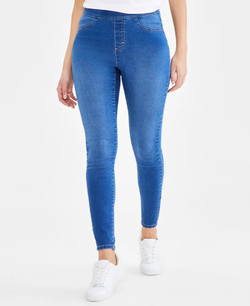 Style & Co Petite Mid-Rise Skinny-Leg Jeggings, Created for Macy's