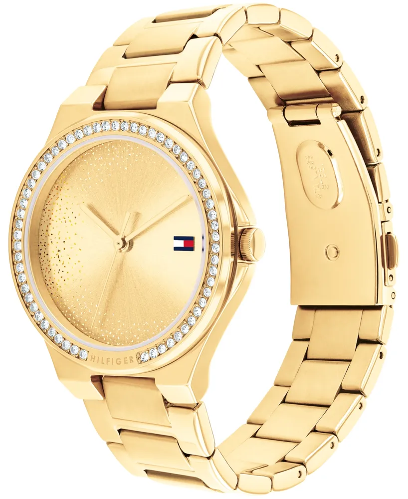 Tommy Hilfiger Women's Quartz Gold-Tone Stainless Steel Watch 36mm