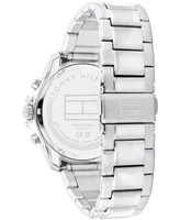 Tommy Hilfiger Men's Multifunction Silver-Tone Stainless Steel Watch 43mm