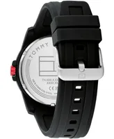 Tommy Hilfiger Men's Quartz Black Silicone Watch 44mm