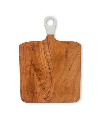 Jeanne Fitz Wood Plus Collection Acacia Wood Square Charcuterie Board, Medium