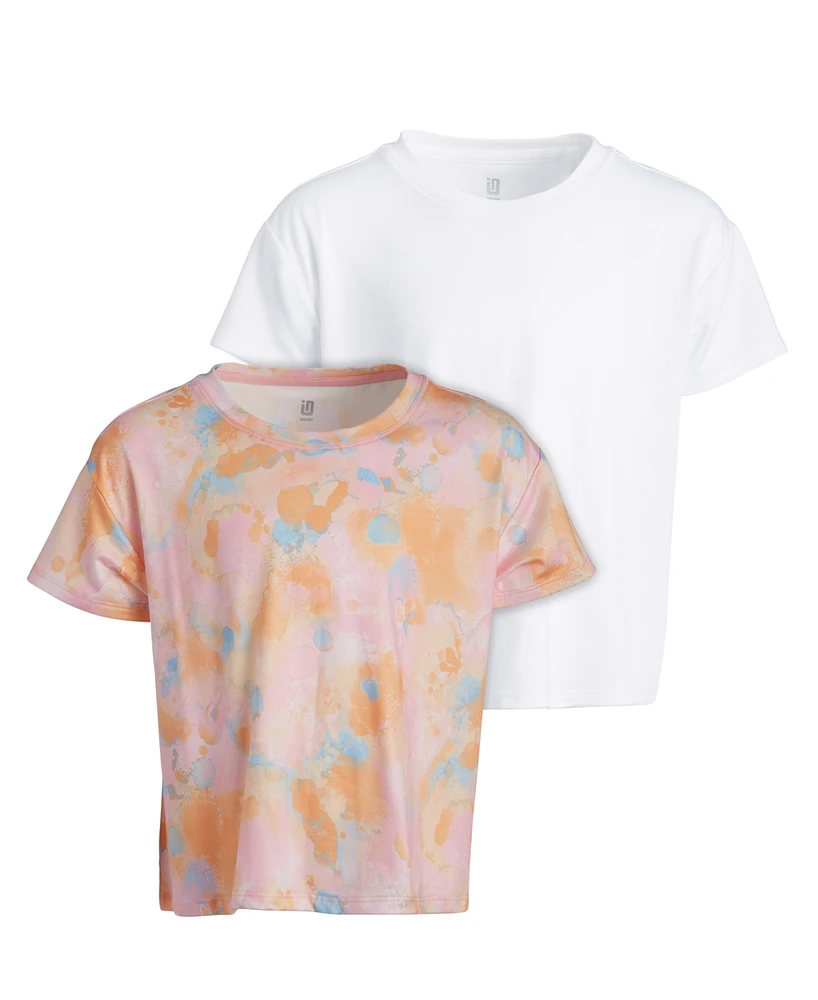 Id Ideology Big Girls Short-Sleeve T-Shirts, 2 Pack, Created for Macy's