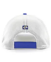 Men's '47 Brand Royal Los Angeles Rams Burgess Trucker Adjustable Hat