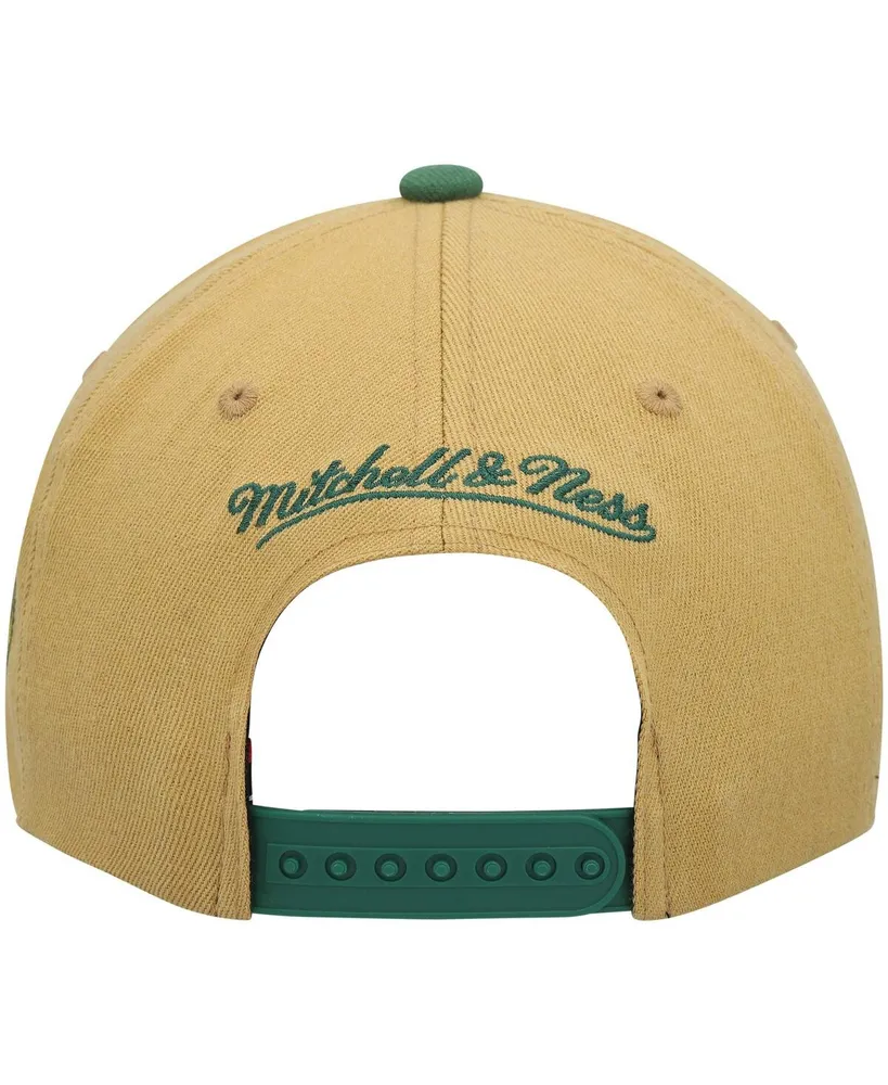 Men's Mitchell & Ness Gold Portland Timbers Team Script 2.0 Stretch Snapback Hat