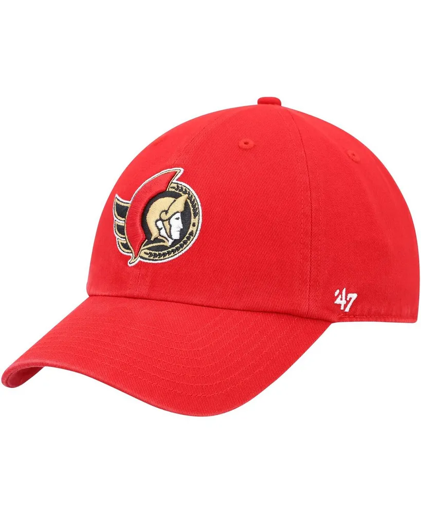 Men's '47 Brand Red Ottawa Senators Team Clean Up Adjustable Hat