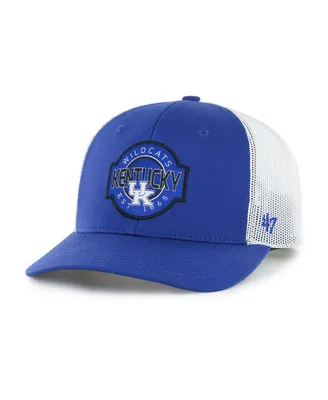 Big Boys and Girls '47 Brand Royal Kentucky Wildcats Scramble Trucker Adjustable Hat