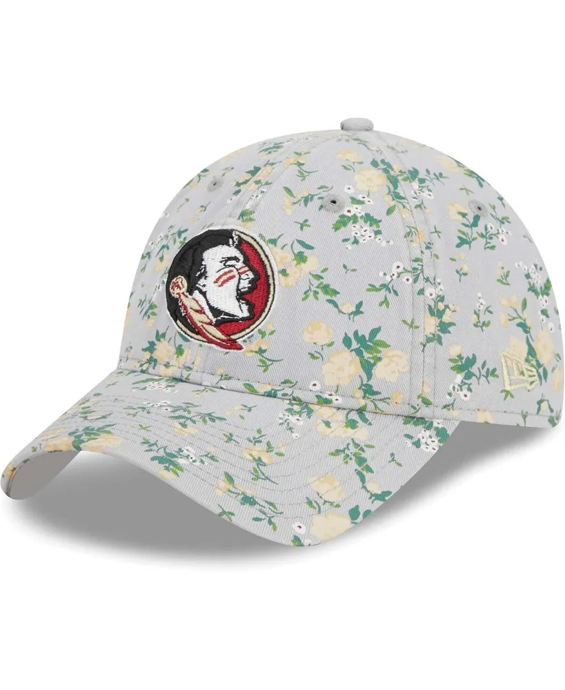 Women's New Era Gray Florida State Seminoles Bouquet 9TWENTY Adjustable Hat