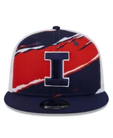 Men's New Era Navy Illinois Fighting Illini Tear Trucker 9FIFTY Snapback Hat