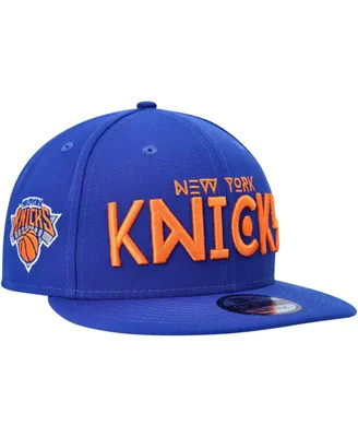 Men's New Era Blue New York Knicks Rocker 9FIFTY Snapback Hat