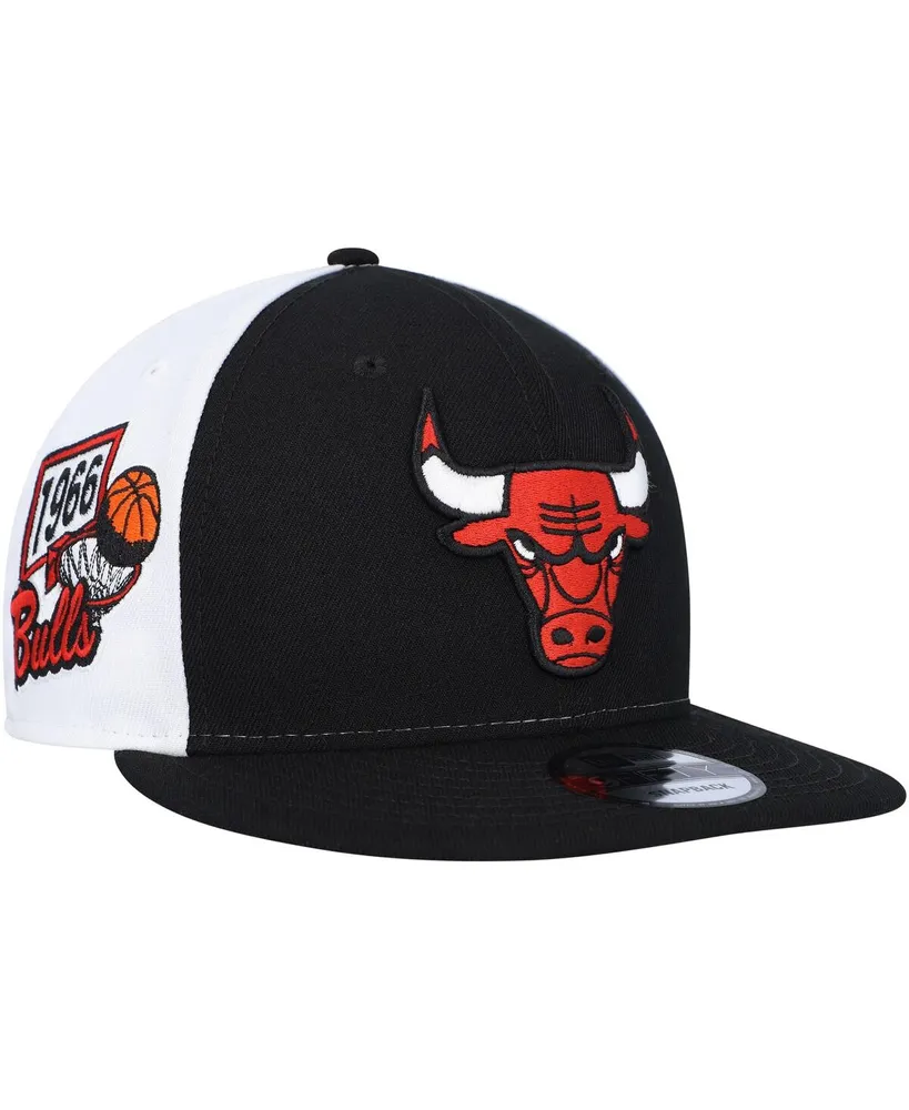 Men's New Era Black Chicago Bulls Pop Panels 9FIFTY Snapback Hat