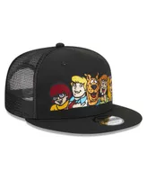 Men's New Era Black Scooby-Doo Scooby Gang Trucker 9FIFTY Snapback Hat