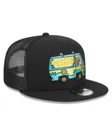 Men's New Era Black Scooby-Doo Mystery Machine Trucker 9FIFTY Snapback Hat