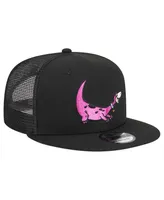 Men's New Era Black The Flintstones Dino Trucker 9FIFTY Snapback Hat