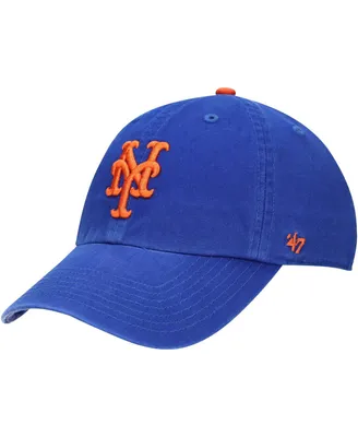 Youth Boys and Girls '47 Brand Royal New York Mets Team Logo Clean Up Adjustable Hat