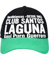 Men's Black Santos Fc Club Gold Adjustable Hat