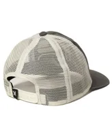 Men's and Women's Hurley Gray Nascar Unstructured Trucker Snapback Hat