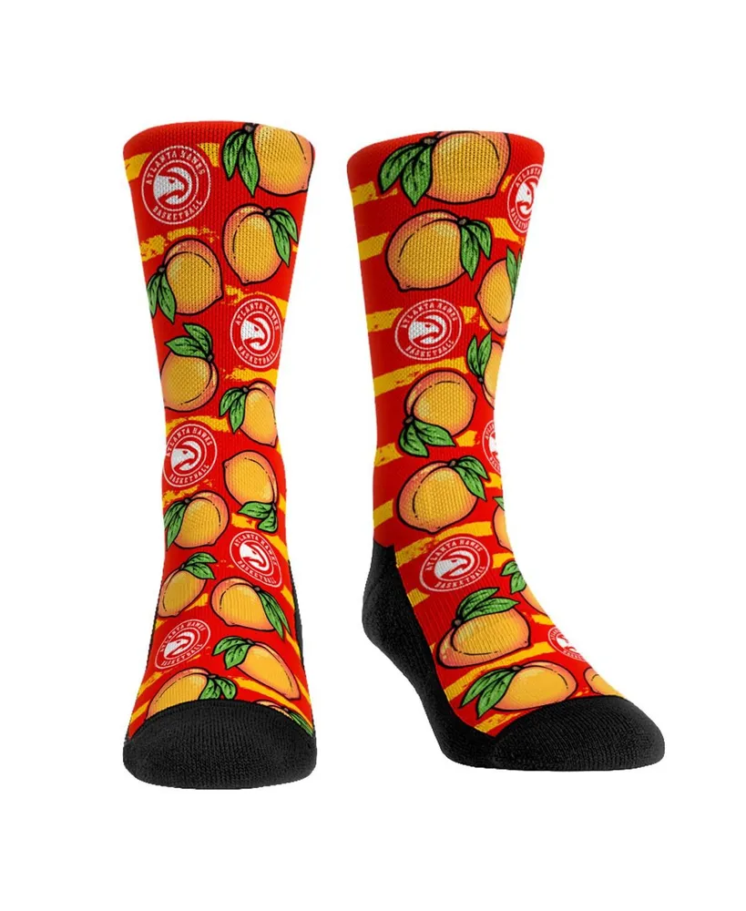 Youth Boys and Girls Rock 'Em Socks Atlanta Hawks Peaches Crew Socks