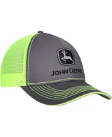 Men's Top of the World Charcoal John Deere Classic Neon Trucker Adjustable Hat