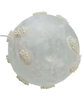 Kurt Adler 80mm Glass Imitation Pearl 6 Piece Ball Ornament Set