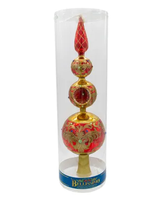 Kurt Adler 15.75" Bellissimo Glass Tree Topper