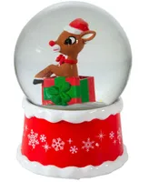 Kurt Adler 100mm Rudolph in Present Water Globe