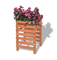 vidaXL Planter 14.9"x14.1"x23.6" Wood