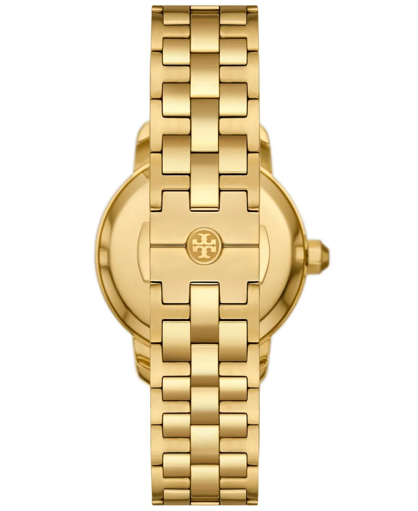 Tory Burch Women's The Tory Gold-Tone Stainless Steel Stainless Steel Bracelet Watch 34mm