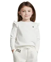 Polo Ralph Lauren Toddler and Little Girls Ruffled Fleece Sweatshirt