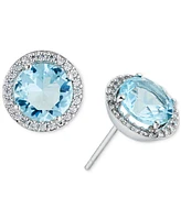 Eliot Danori Crystal Halo Stud Earrings