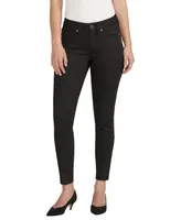 Silver Jeans Co. Women's Suki Mid Rise Curvy Fit Ankle Skinny Leg Jeans