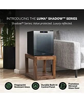 Luma Comfort Shadow Series Wine Cooler Refrigerator 16 Bottle, Freestanding Mirrored Wine Fridge with Double-Layer Tempered Glass Door & Compressor Co
